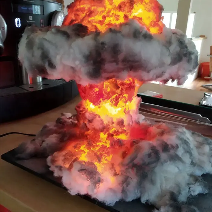 nuclear bomb explosion lamp decorative