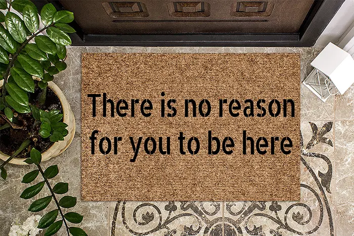 woodbystu there is no reason for you to be here doormat