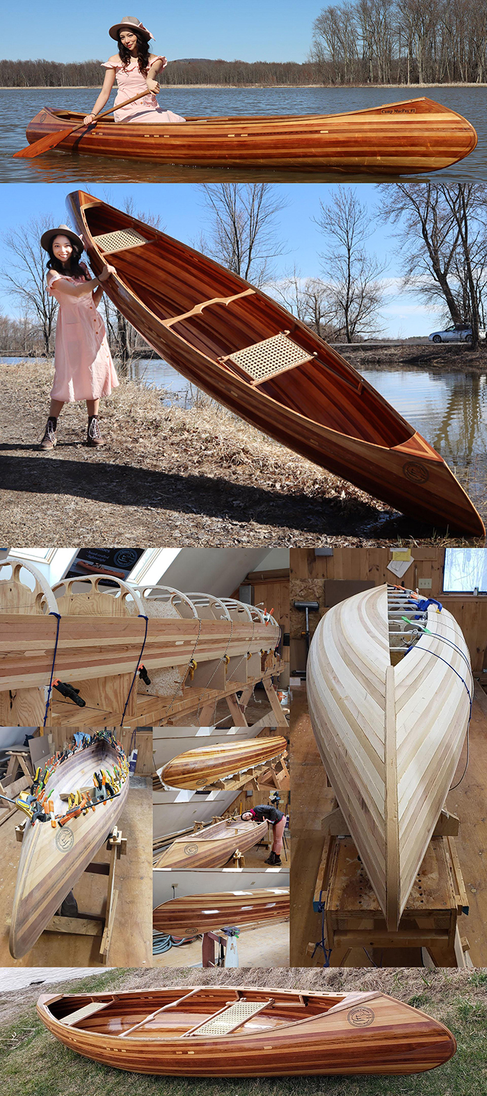 woodworking skills cedar strip canoe