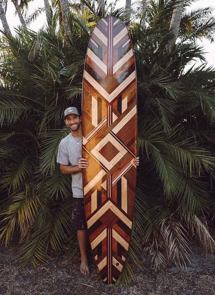 woodworking skills nine foot surfboard