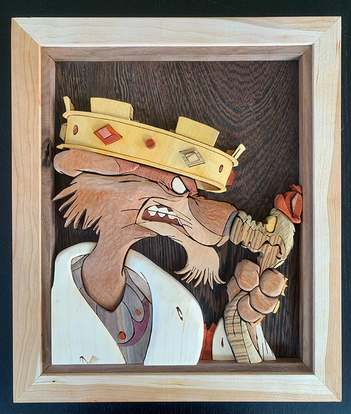 woodworking skills prince john and hiss from robin hood