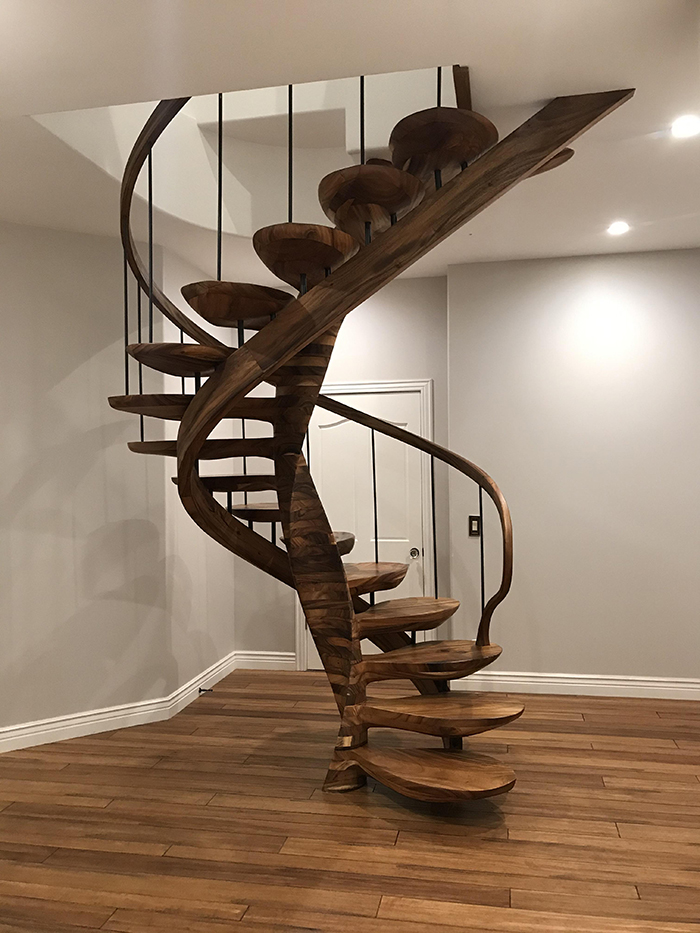 woodworking skills spiral staircase