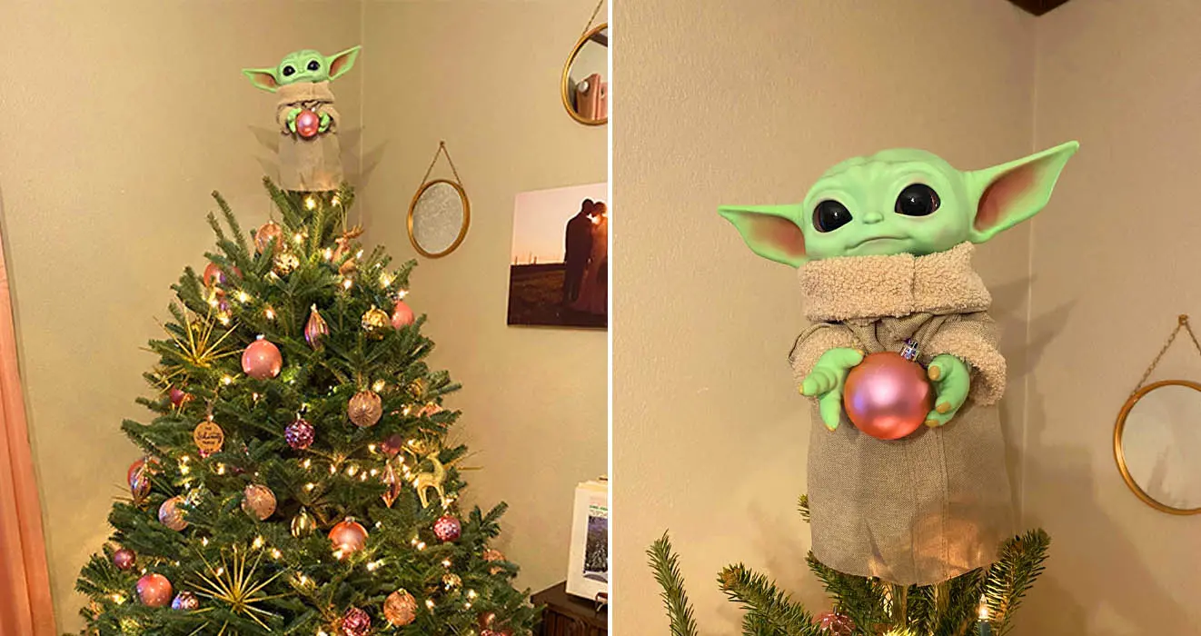 Baby Yoda Christmas tree topper