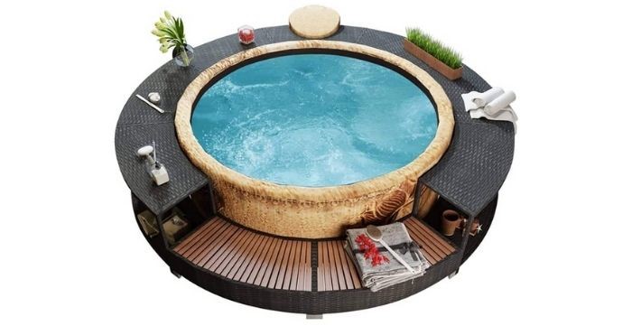 Inflatable Hot Tub Surround Structure