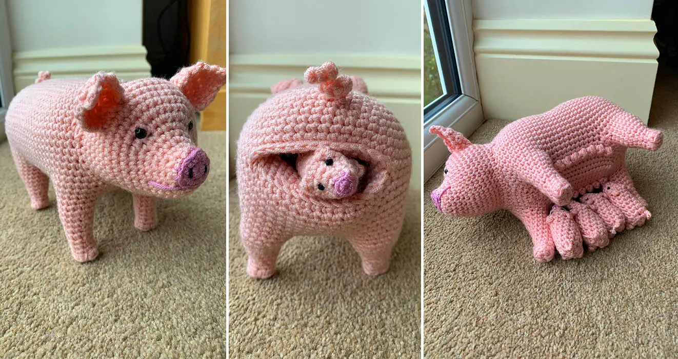 Pig crochet pattern