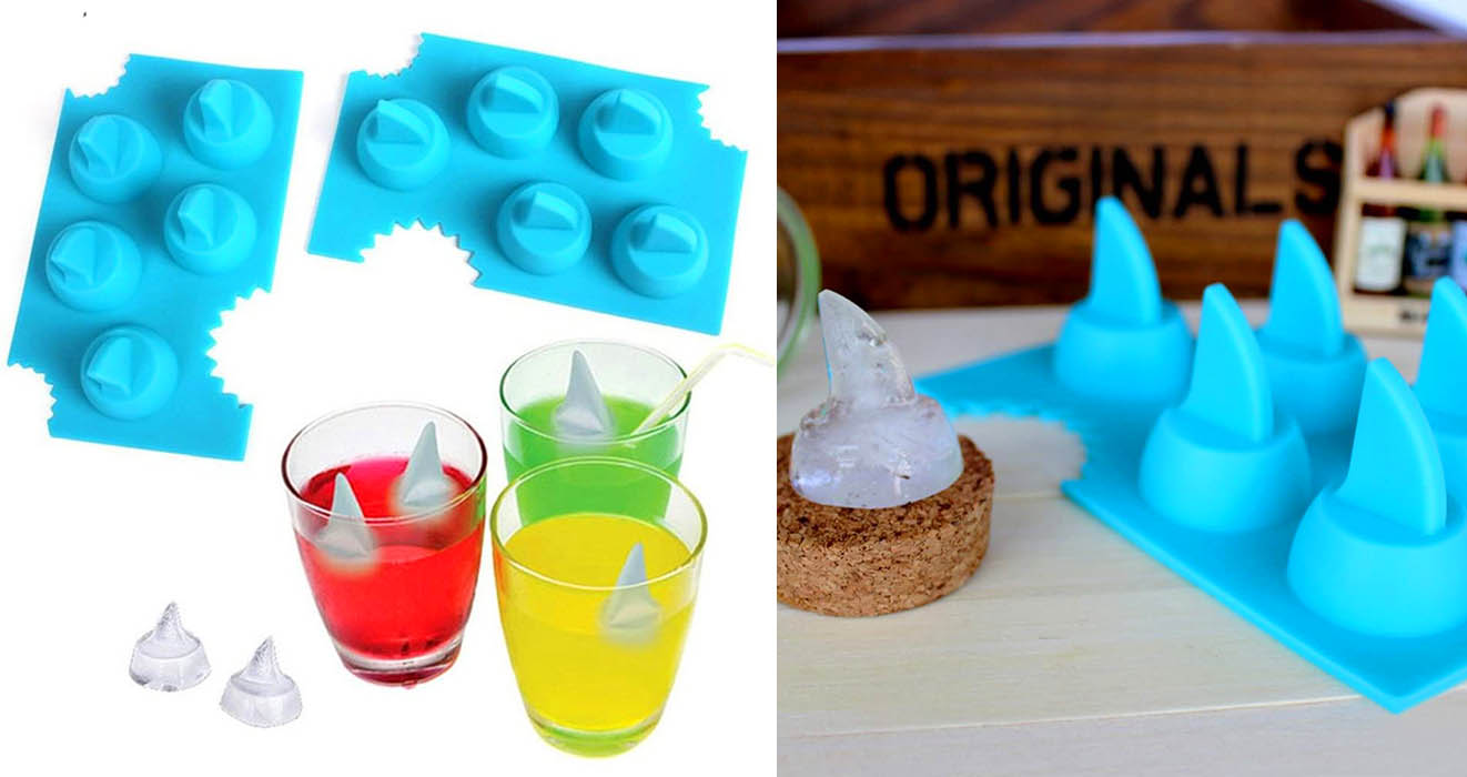 You Can Get An Ice Tray That Creates Shark Fin-Shaped Ice Cubes