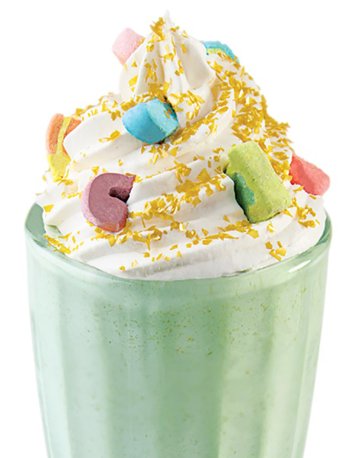 cold stone creamery lucky charms sprinkled with charms shake