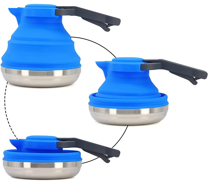 collapsible camping kettle