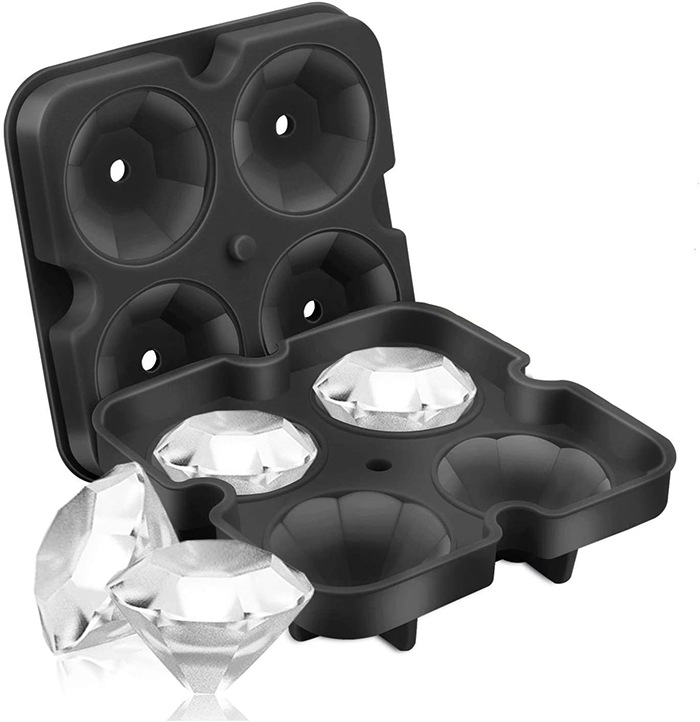 diamond-shaped ice cube tray
