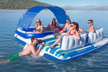 Floating Bar Raft This Floating Bar Is The Ultimate Accessory For Any Party On The Water