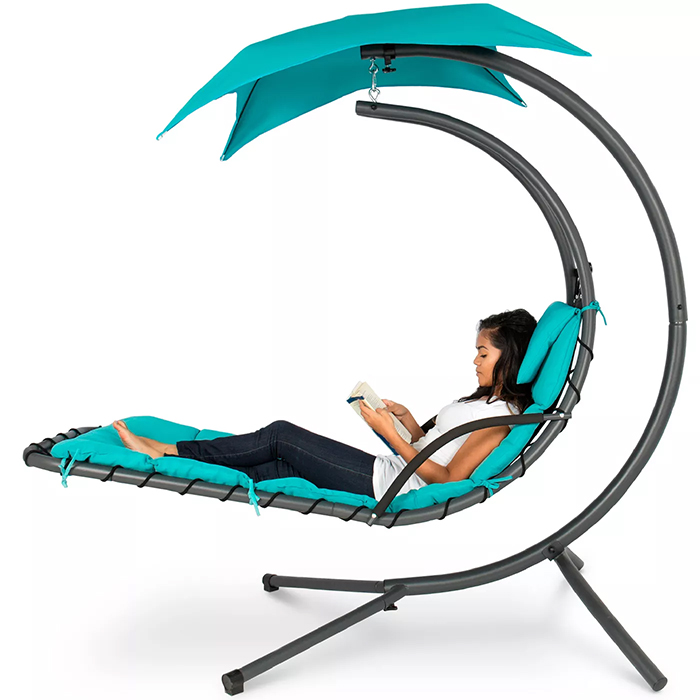 hanging curved chaise lounger