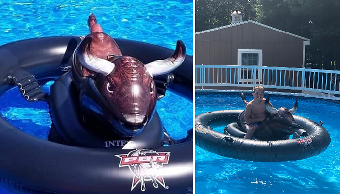 inflat-a-bull pool floatie