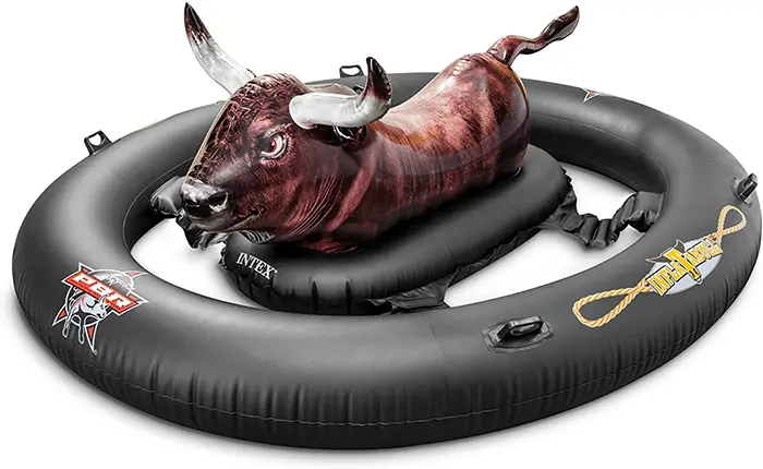 inflat-a-bull pool toy