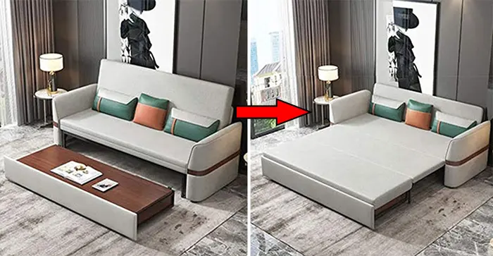 multi functional sofa double bed