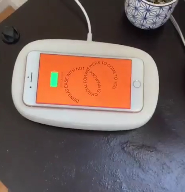 phone sanitizer with wireless charging station