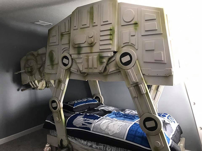 star wars at-at walker bunk bed by tiny town studios