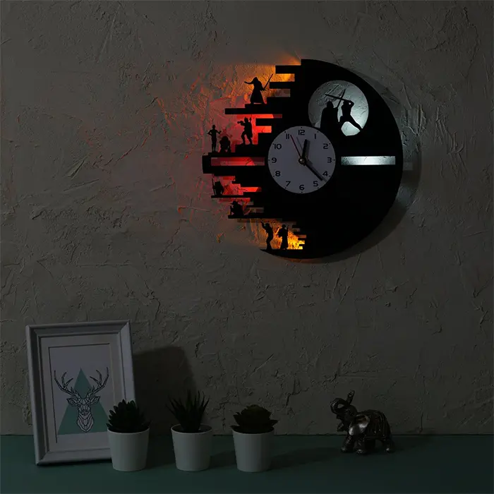 Star Wars Death Star Darth Vader R2 D2 Joda Vinyl Record Wall Clock Gift Decor 