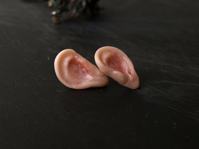 weirdsculpture ear stud earrings