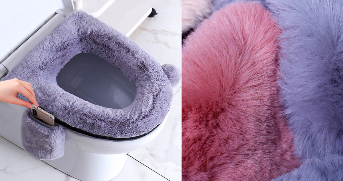 Fluffy Toilet Seat Cover