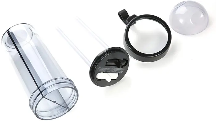 double-sided drinking cup parts