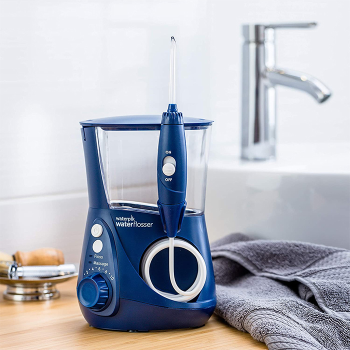 electric water flosser blue