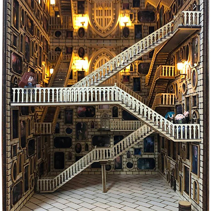 hogwarts-inspired book nook led lamps