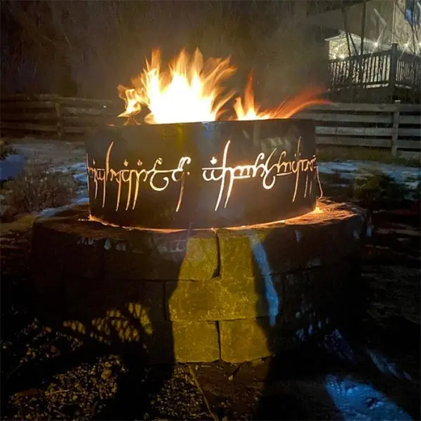 This Lord Of The Rings Fire Pit Lets You Cook Your Marshmallows Over