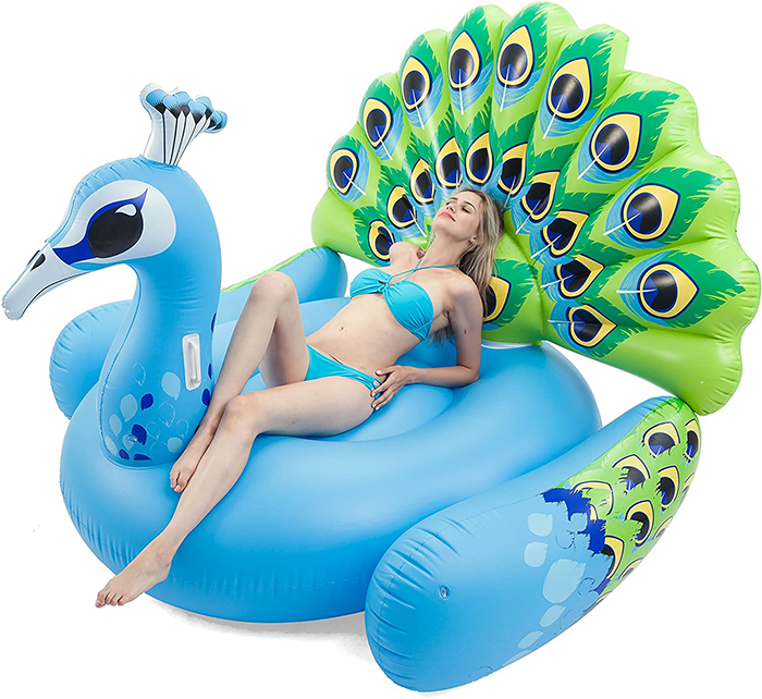 peacock pool float