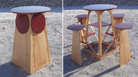 quad micro bar table multifunctional