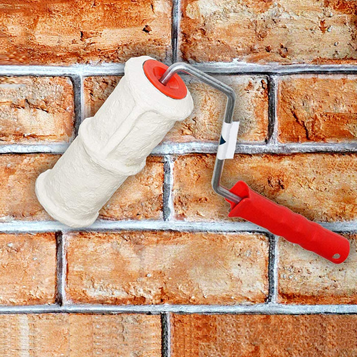 3d brick pattern rubber paint roller