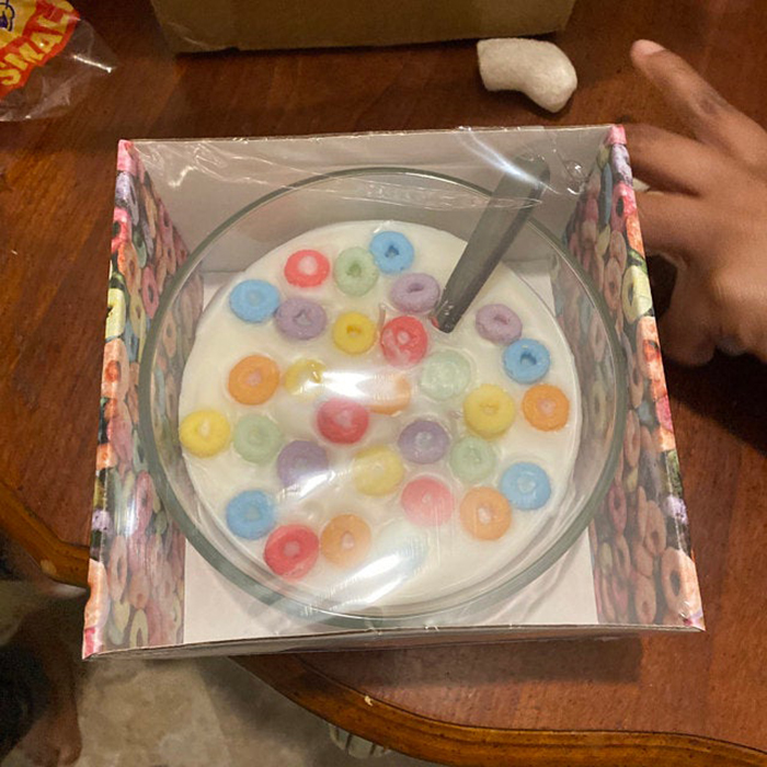 bowl of froot loops candle customer review aree cole