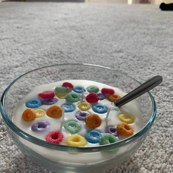 This Cereal Bowl Candle Looks and Smells Like Froot Loops