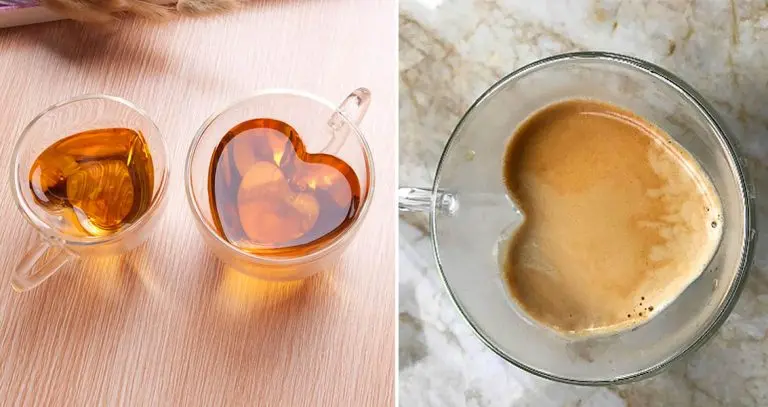 Make The Perfect Brew For Your Loved One With This Clear Heart-Shaped Mug clear heart shaped mug