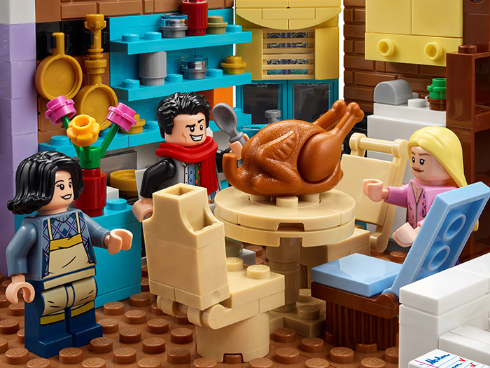 friends thanksgiving turkey head toy brick replica