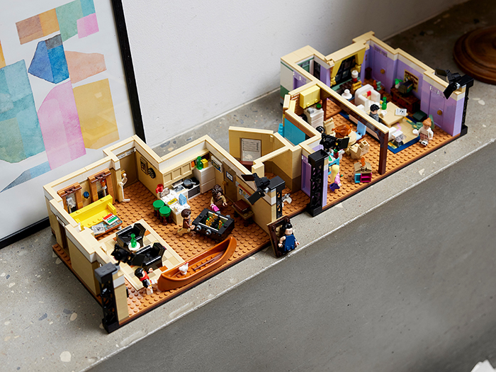 fully assembled lego friends the apartments set