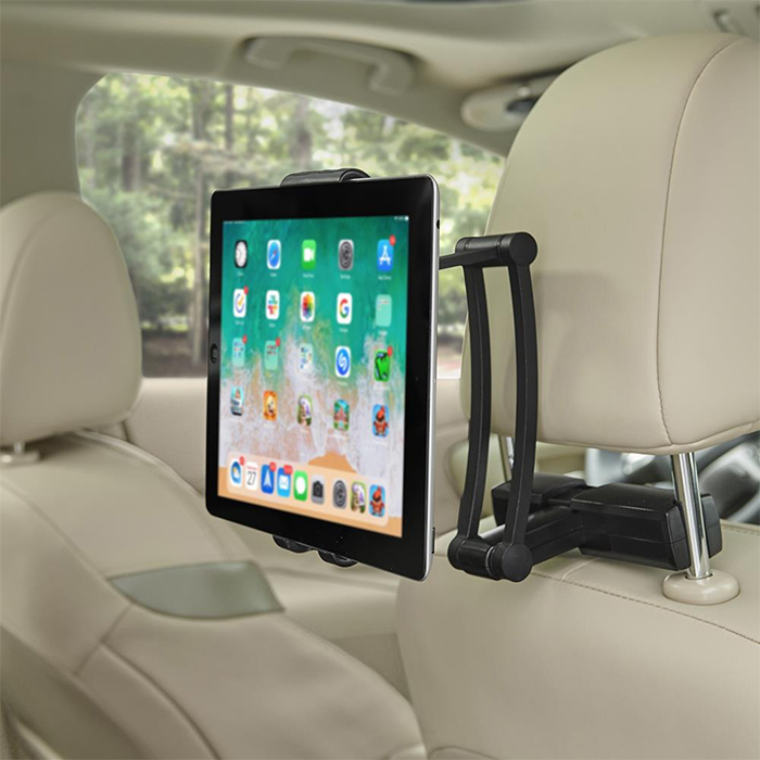 swiveling phone mount back seat