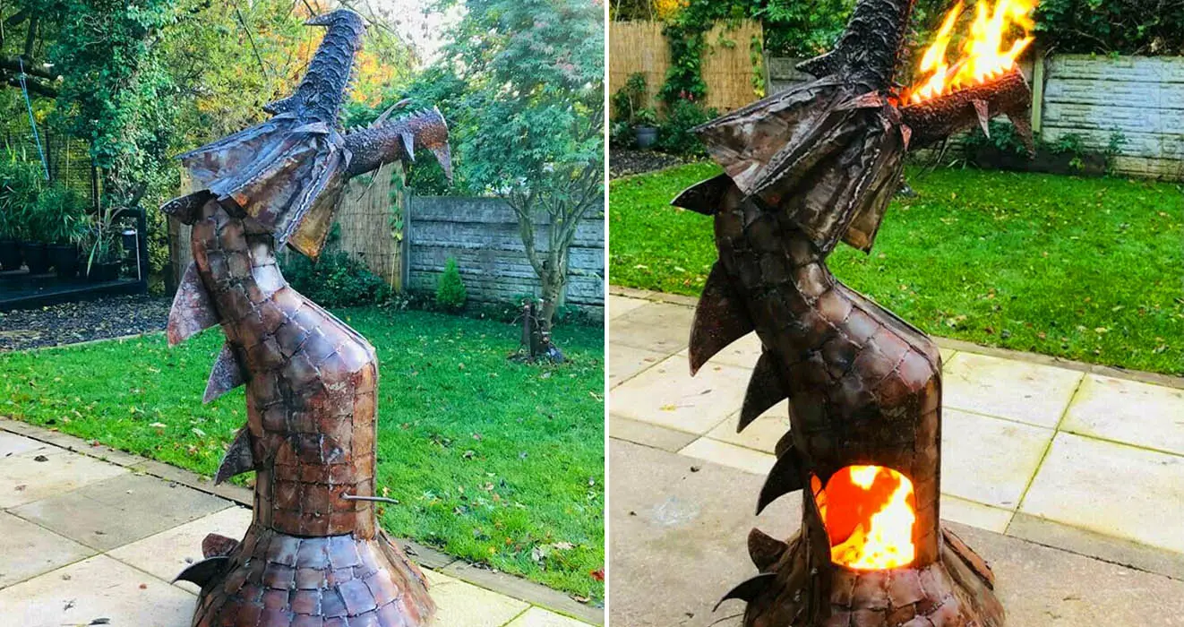 Fire Breathing Dragon Wood Burning Stove, Fire Breathing Dragon Fire Pit