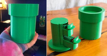 Mario Warp Pipe Nintendo game holder