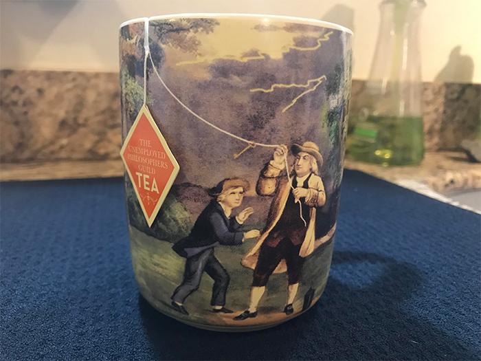 benjamin franklin tea mug