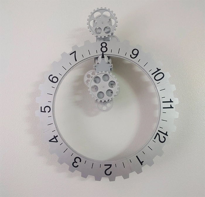 brilliant designs clock rotating numbers