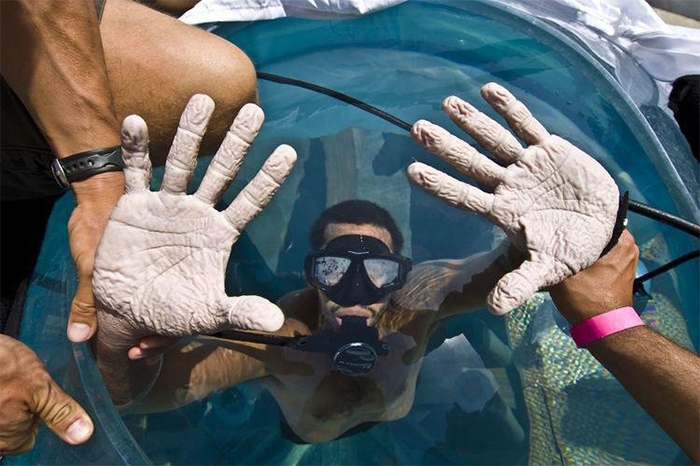 david blaine hands 7 days underwater