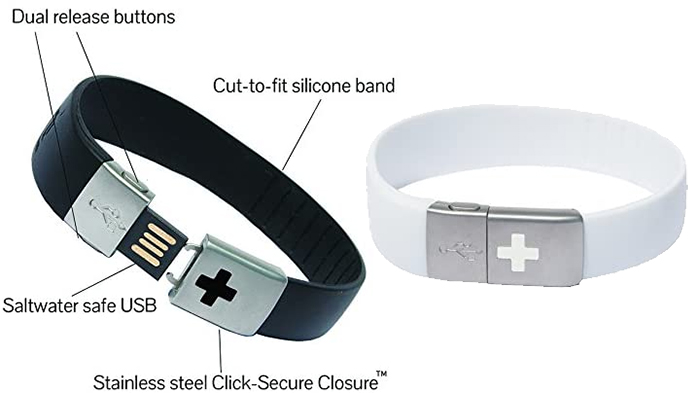 Silicone Sports ID Medical Alert Bracelets - Choice of Color