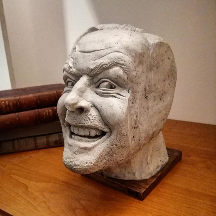 This Bookend Inspired By The Shining Movie Recreates The Infamous Here S Johnny Scene