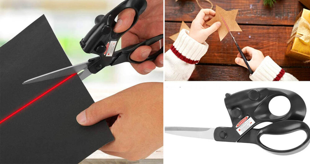 These Laser Guided Scissors Shine A Beam Down Making It Easier To