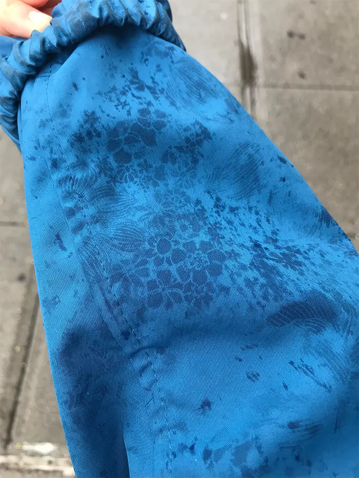 raincoat floral patterns when wet