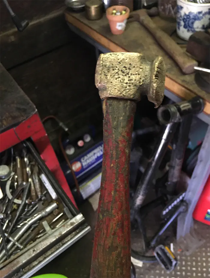 worn down hammer