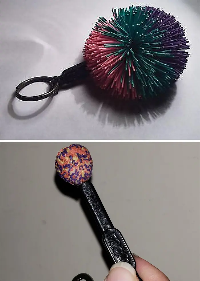 worn down koosh ball chain