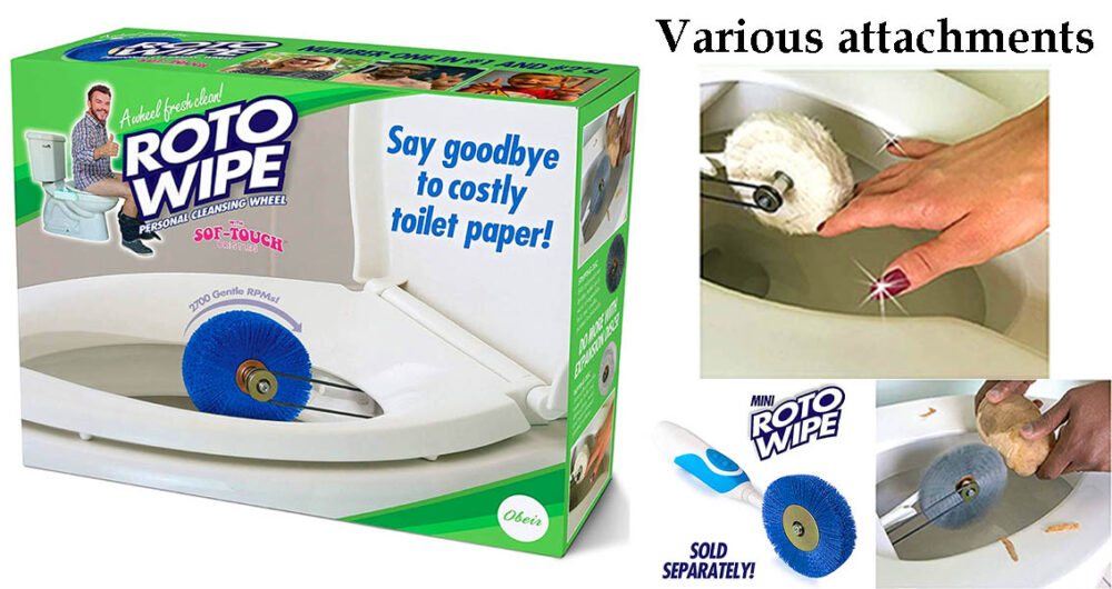 Who Needs Toilet Paper When You Have The "Roto Wipe"