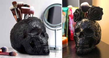 This Skull Might Be The Coolest Yet Creepiest Way To Hold Your Makeup