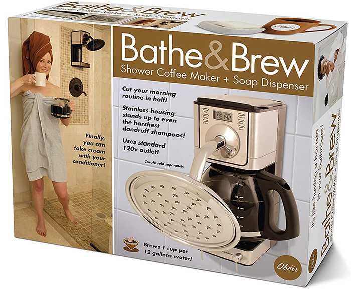 bathe & brew prank gift box front
